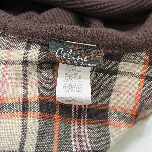 Celine Checkered zip up sweater - Picture 2 of 3